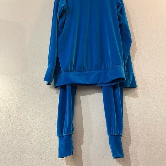 Laina Rauma SET blue velour loungesuit tracksuit - Picture 2 of 14